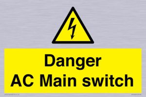 Danger AC Main switch 